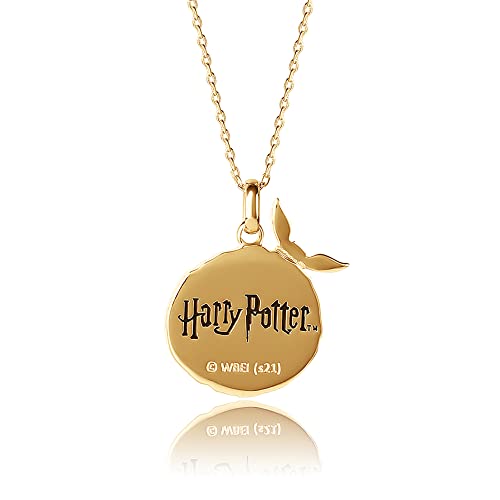 Golden Snitch Initial Necklace - 18