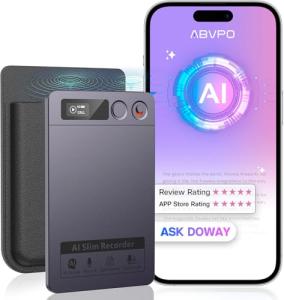 AI Voice Recorder with Transcription & Noise Cancellation