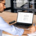 TIMMKOO 136GB AI Voice Recorder with Transcription