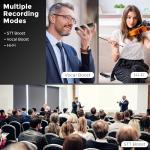 TIMMKOO 136GB AI Voice Recorder with Transcription