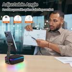 Bluetooth Speaker Phone Stand with LED Light