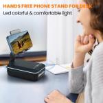 Bluetooth Speaker Phone Stand with LED Light