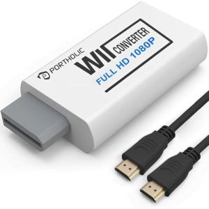 PORTHOLIC Wii to HDMI Converter 1080P Adapter
