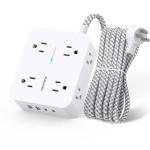 HANYCONY 8-Outlet Power Strip with USB Charging
