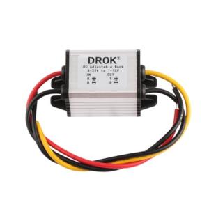 DROK Waterproof Adjustable DC Buck Converter 3A