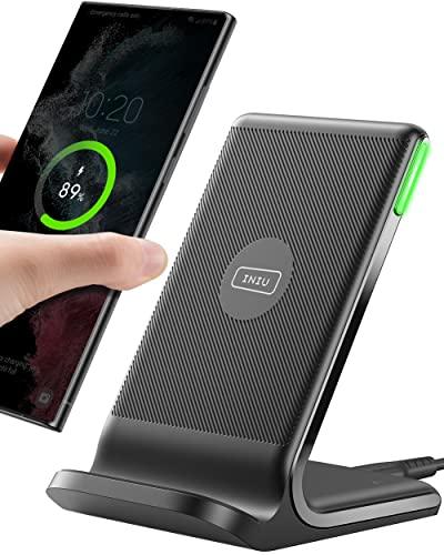INIU 15W Fast Qi Wireless Charger with Adaptive Light