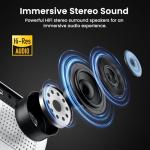 HAPPRUN 1080P Bluetooth Mini Projector with Speaker