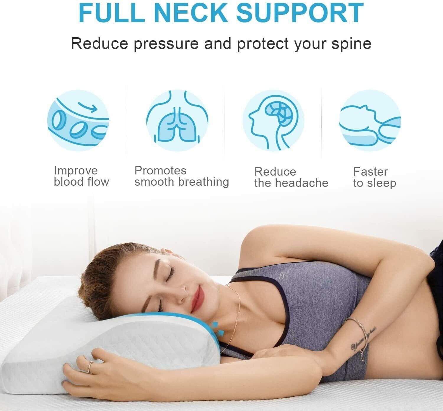 Cervical Memory Foam Pillow for Neck Pain Relief