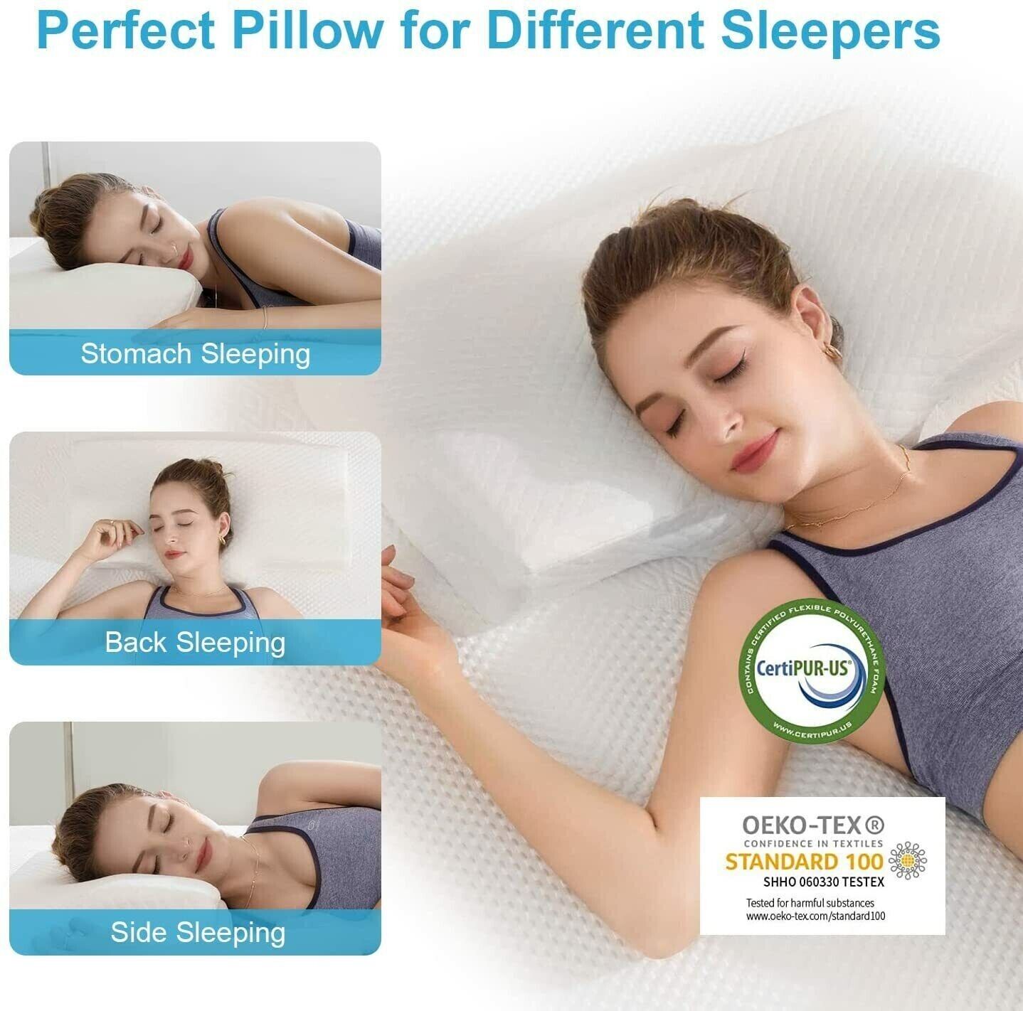 Cervical Memory Foam Pillow for Neck Pain Relief