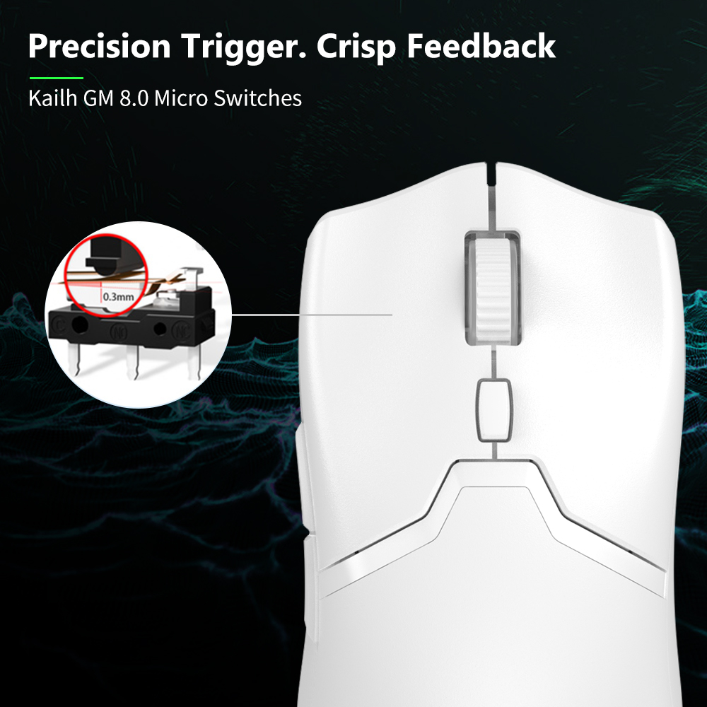 Delux M800 PRO Ergonomic Wireless Gaming Mouse