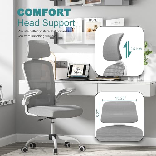 Ergonomic High-Back Office Chair with Armrests