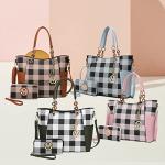 Red Checker MKF Tote Bag and Wallet Set