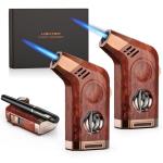 Windproof Jet Flame Torch Lighter 2-Pack