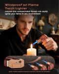Windproof Jet Flame Torch Lighter 2-Pack