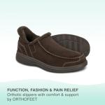 Orthofeet Men's Slip-On Orthopedic Slippers