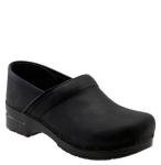 Dansko Men's Black Oiled Leather Professional Clogs