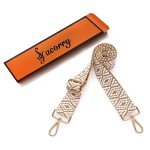 S-Jacorry Adjustable Canvas Shoulder Strap with Gold Buckle