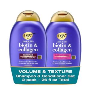OGX Biotin & Collagen Volumizing Shampoo & Conditioner Set