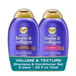 OGX Biotin & Collagen Volumizing Shampoo & Conditioner Set