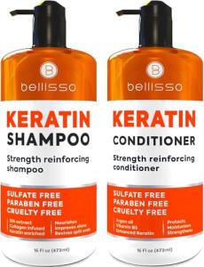 Sulfate Free Keratin Shampoo and Conditioner Set