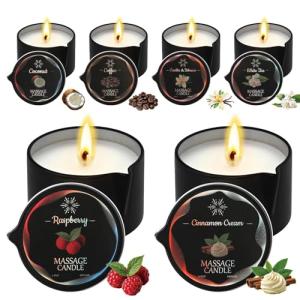 Sariiraw 6 Pack Massage Candle Set for Relaxation
