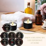 Sariiraw 6 Pack Massage Candle Set for Relaxation