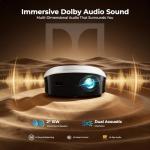 GooDee Mini Projector with WiFi and Bluetooth