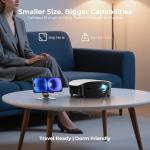 GooDee Mini Projector with WiFi and Bluetooth