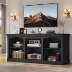 YITAHOME Black Farmhouse TV Stand for 75/80 Inch TVs