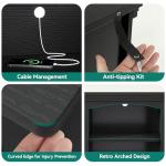 YITAHOME Black Farmhouse TV Stand for 75/80 Inch TVs