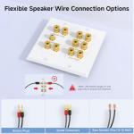 Cable Matters 5.1 Speaker Wall Plate with Banana Plug