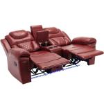 73" LED Recliner Loveseat with Cup Holder