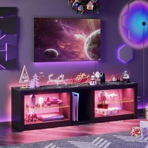 Bestier 70-Inch TV Stand with Power Outlets