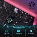 Bestier 70-Inch TV Stand with Power Outlets