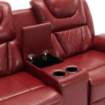 73" LED Recliner Loveseat with Cup Holder