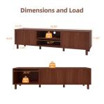 Modern TV Stand for 70'' TVs with Storage