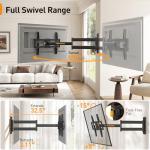 Perlegear Full Motion Corner TV Wall Mount