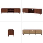 Modern TV Stand for 70'' TVs with Storage