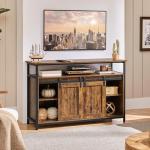 Yaheetech Barn Door TV Stand for 55-Inch TVs