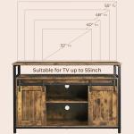 Yaheetech Barn Door TV Stand for 55-Inch TVs