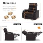 MCombo Power Recliner Chair with Headrest & USB Ports