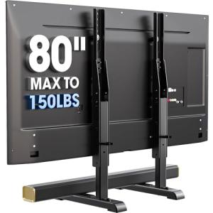 Wobble-Free TV Stand for 24-80 Inch TVs