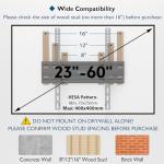 BONTEC Tilting TV Wall Mount for 23-60 Inch TVs