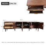 Merax 70" LED TV Stand with Cabinets and Drawers