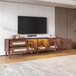 Merax 70" LED TV Stand with Cabinets and Drawers