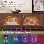 Merax 70" LED TV Stand with Cabinets and Drawers