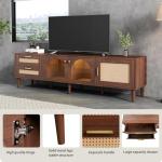 Merax 70" LED TV Stand with Cabinets and Drawers