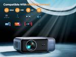 1080P WiFi 6 Bluetooth Projector for Home Theater