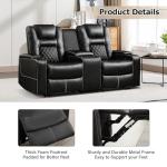 CANMOV Electric Recliner Sofa Set with Cup Holders