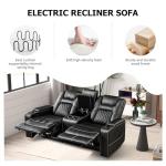 CANMOV Electric Recliner Sofa Set with Cup Holders
